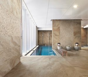 honed and filled travertine floor and wall tiles